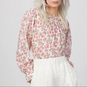 Rebecca Taylor floral ikat top, size small